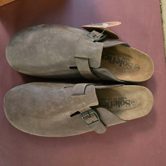 New Dark Brown Womens Clogs 8 9 - Picture 2 of 4